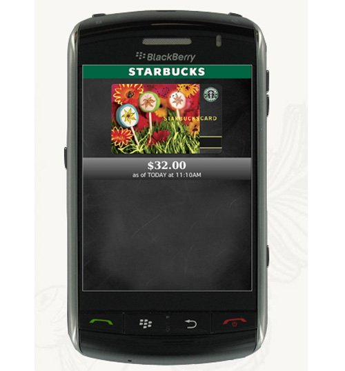 星巴克發(fā)布iOS和黑莓的應(yīng)用程序